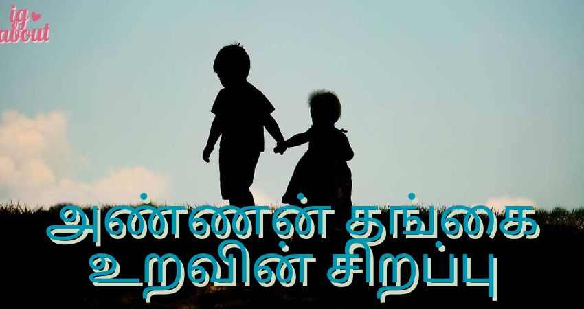 அண்ணன் தங்கை உறவின் சிறப்பு