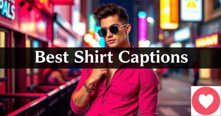 155+ Best Shirt Captions For Instagram and Quotes 2025