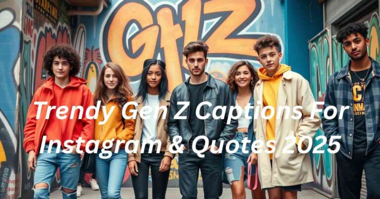 Trendy Gen Z Captions For Instagram & Quotes 2025